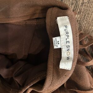 Purple Snow Chocolate Fringe Top